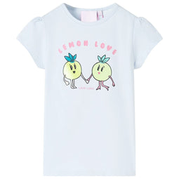 Kindershirt 140 lichtblauw