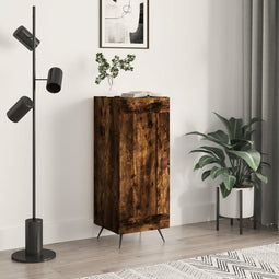 Dressoir 34,5x34x90 cm bewerkt hout gerookt eiken