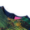 Kinderjurk met lange mouwen kattenprint 128 marineblauw