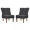 Fauteuils Franca stof grijs 2 st