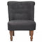 Fauteuils Franca stof grijs 2 st