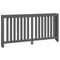 Radiatorombouw 169x19x84 cm massief grenenhout grijs