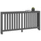 Radiatorombouw 169x19x84 cm massief grenenhout grijs