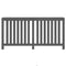 Radiatorombouw 169x19x84 cm massief grenenhout grijs