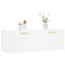 Wandkast 100x36,5x35 cm bewerkt hout wit