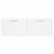 Wandkast 100x36,5x35 cm bewerkt hout wit