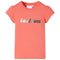 Kindershirt met kapmouwen 116 koraalkleurig