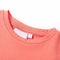 Kindershirt met kapmouwen 116 koraalkleurig