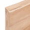 Wastafelblad 80x40x6 behandeld massief hout lichtbruin