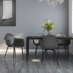 Eetkamerstoelen 4 st PP grijs