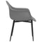 Eetkamerstoelen 4 st PP grijs
