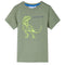 Kindershirt met korte mouwen 128 lichtkakikleurig