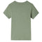 Kindershirt met korte mouwen 128 lichtkakikleurig