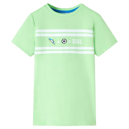 Kindershirt 92 neongroen