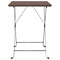 Bistrotafel inklapbaar 55x54x71 cm poly rattan bruin