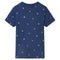 Kindershirt 140 donkerblauw