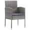 Tuinstoelen 2 st poly rattan antraciet