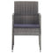 Tuinstoelen 2 st poly rattan antraciet