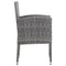 Tuinstoelen 2 st poly rattan antraciet