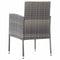 Tuinstoelen 2 st poly rattan antraciet
