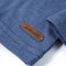 Kindershirt met lange mouwen os en adelaarsprint 92 gemleerd blauw
