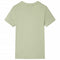Kindershirt met korte mouwen 128 lichtkakikleurig