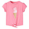 Kindershirt 104 fluorescerend felroze