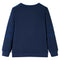 Kindertrui 128 gemleerd marineblauw