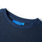 Kindertrui 128 gemleerd marineblauw