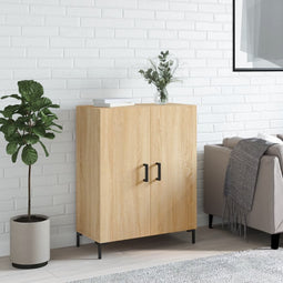 Dressoir 69,5x34x90 cm bewerkt hout sonoma eikenkleurig