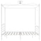 Hemelbedframe metaal wit 160x200 cm