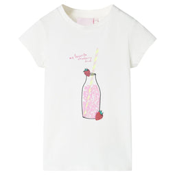 Kindershirt 128 ecru