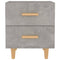 Nachtkastjes 2 st 40x35x47,5 cm betongrijs