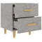 Nachtkastjes 2 st 40x35x47,5 cm betongrijs