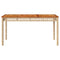 Tuintafel 140x80x75 cm poly rattan en acaciahout beige