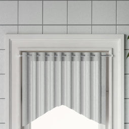 Gordijnrails 2 st 60-105 cm aluminium wit en zilverkleurig