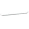 Gordijnrails 2 st 60-105 cm aluminium wit en zilverkleurig