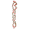 Kunstbloemslingers 6 st 240 cm rood