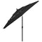 Parasol 3-laags met aluminium paal 3,5 m zwart