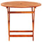Tuintafel inklapbaar 90x75 cm massief eucalyptushout