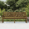 Tuinbank 203,5x48x91,5 cm massief grenenhout honingbruin