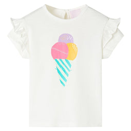 Kindershirt 116 ecru