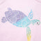 Kindershirt 128 lila