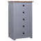 Dressoir Panama Range 46x40x89 cm grenenhout grijs