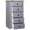 Dressoir Panama Range 46x40x89 cm grenenhout grijs