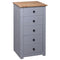 Dressoir Panama Range 46x40x89 cm grenenhout grijs
