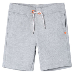Kindershorts met trekkoord 92 grijs