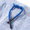 Kindershorts met trekkoord 116 gemleerd blauw