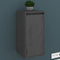 Wandkasten 2 st 30x30x60 cm massief grenenhout grijs