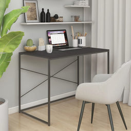 Computerbureau 110x60x70 cm spaanplaat zwart